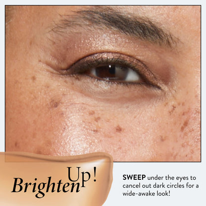 The Bright Stuff Illuminating Under Eye Concealer - education on model macro