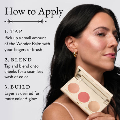 The Wonder Balm Hydrating Palette How to apply
