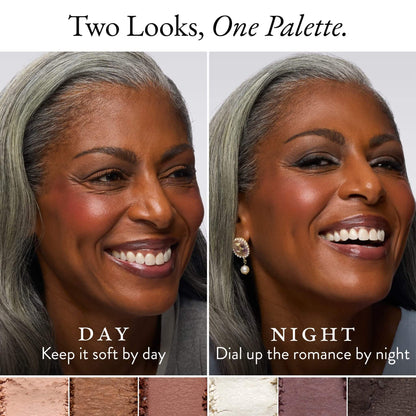 The Delectables 14-Well Baked Eyeshadow Palette - Teatime Touches two looks, one palette