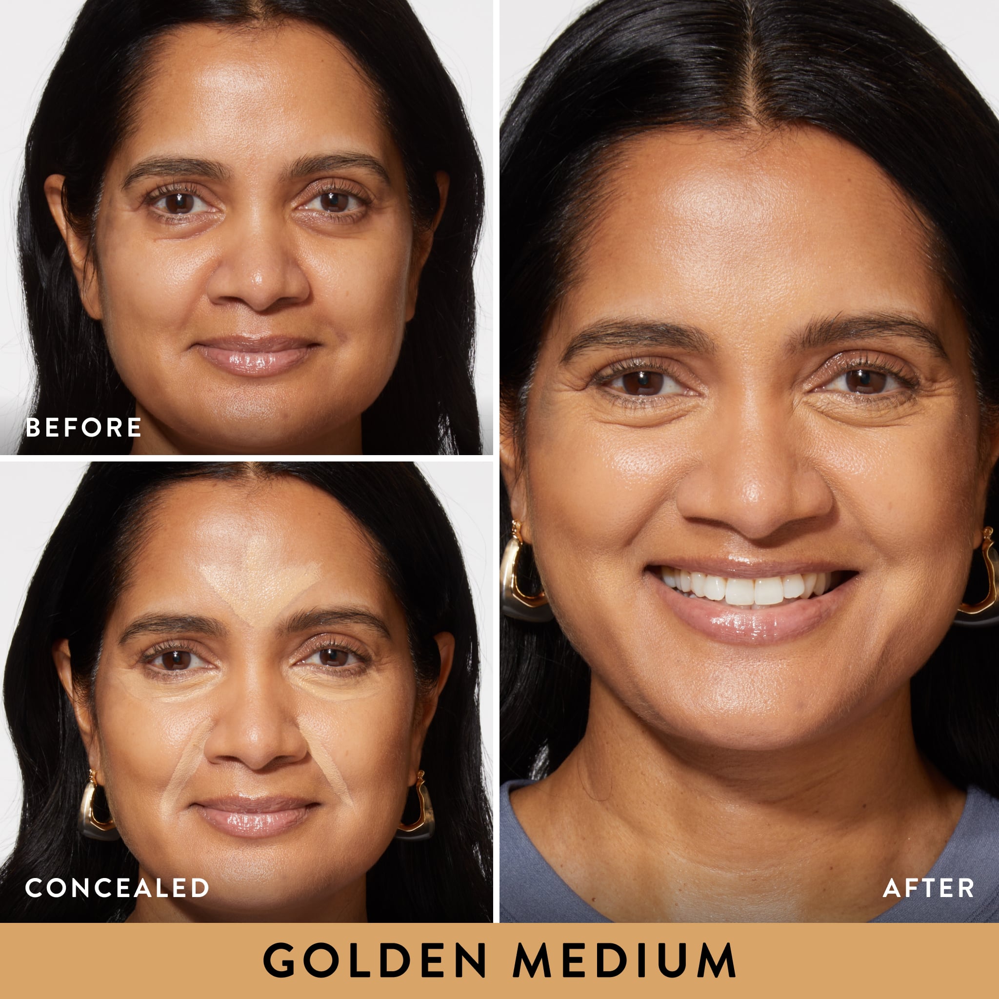 The Under Cover Kit model B&A 3 grid in shade Golden Medium