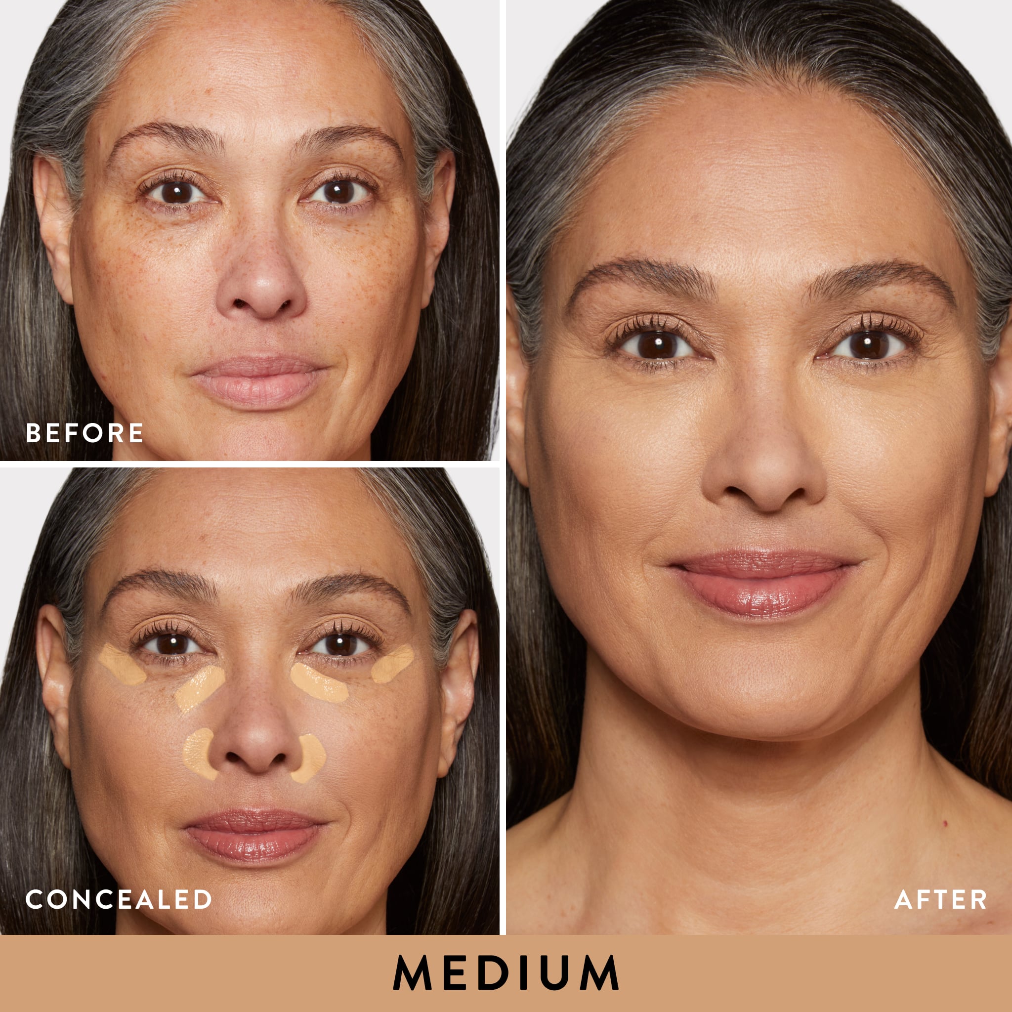 The Under Cover Kit model B&A 3 grid in shade Medium