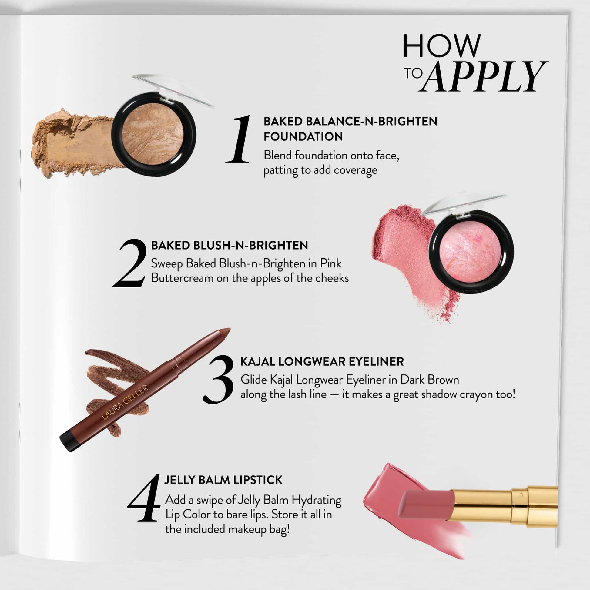 travel size sampler 5pc How to apply