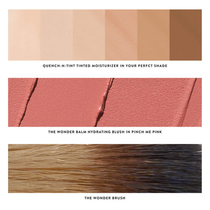 Fresh & Hydrated Face Essentials Kit (3 PC) - group texture