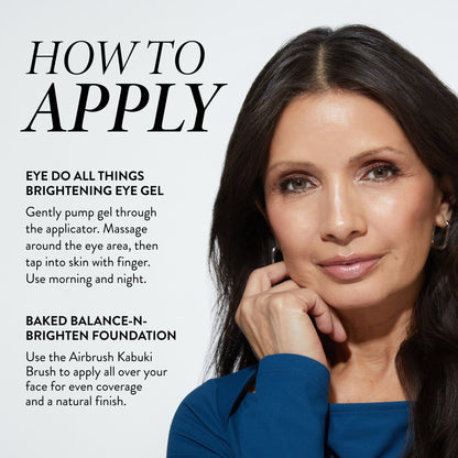 Brightening Bestsellers Complexion & Eye Kit how to apply