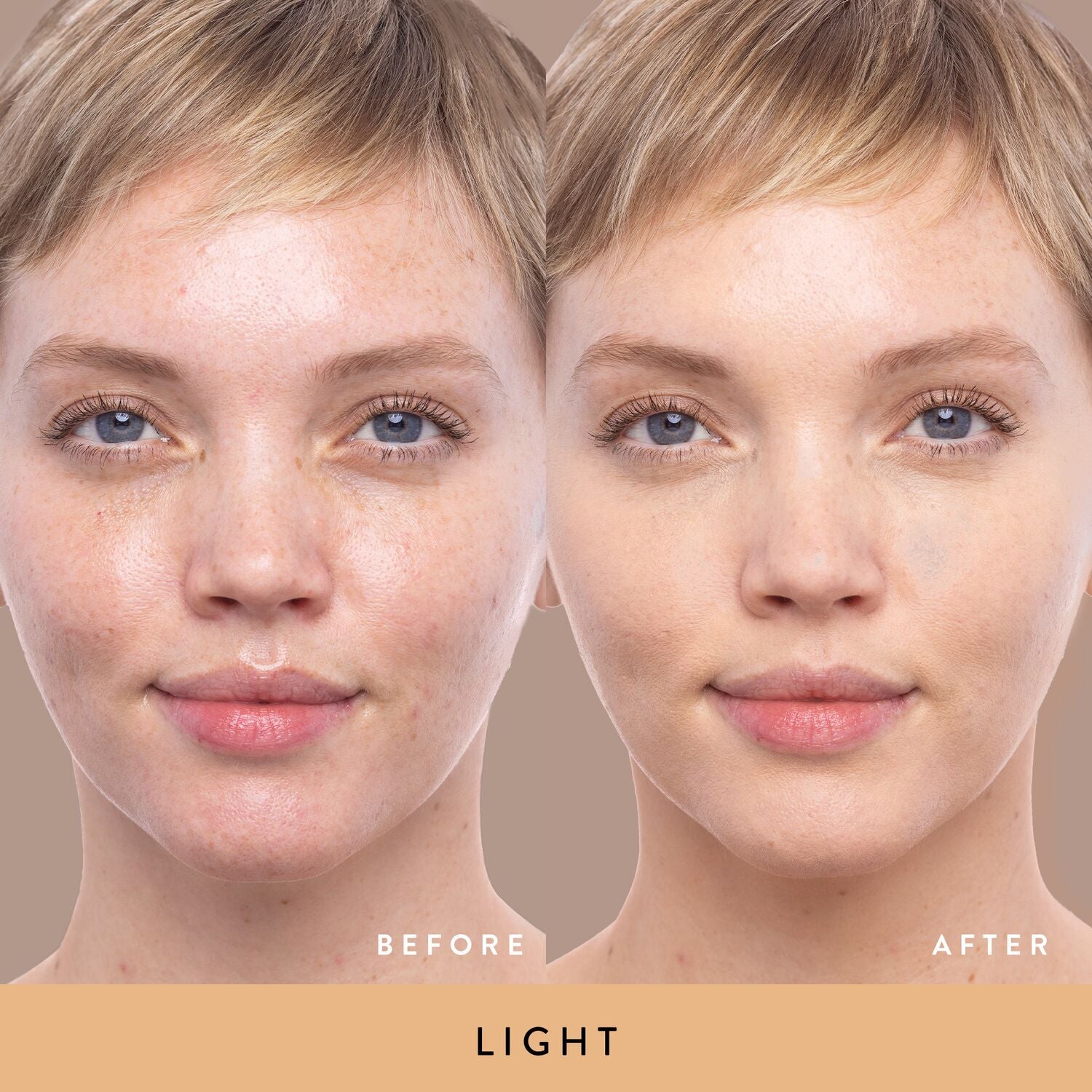 Double Take Liquid Foundation model B&A in Light
