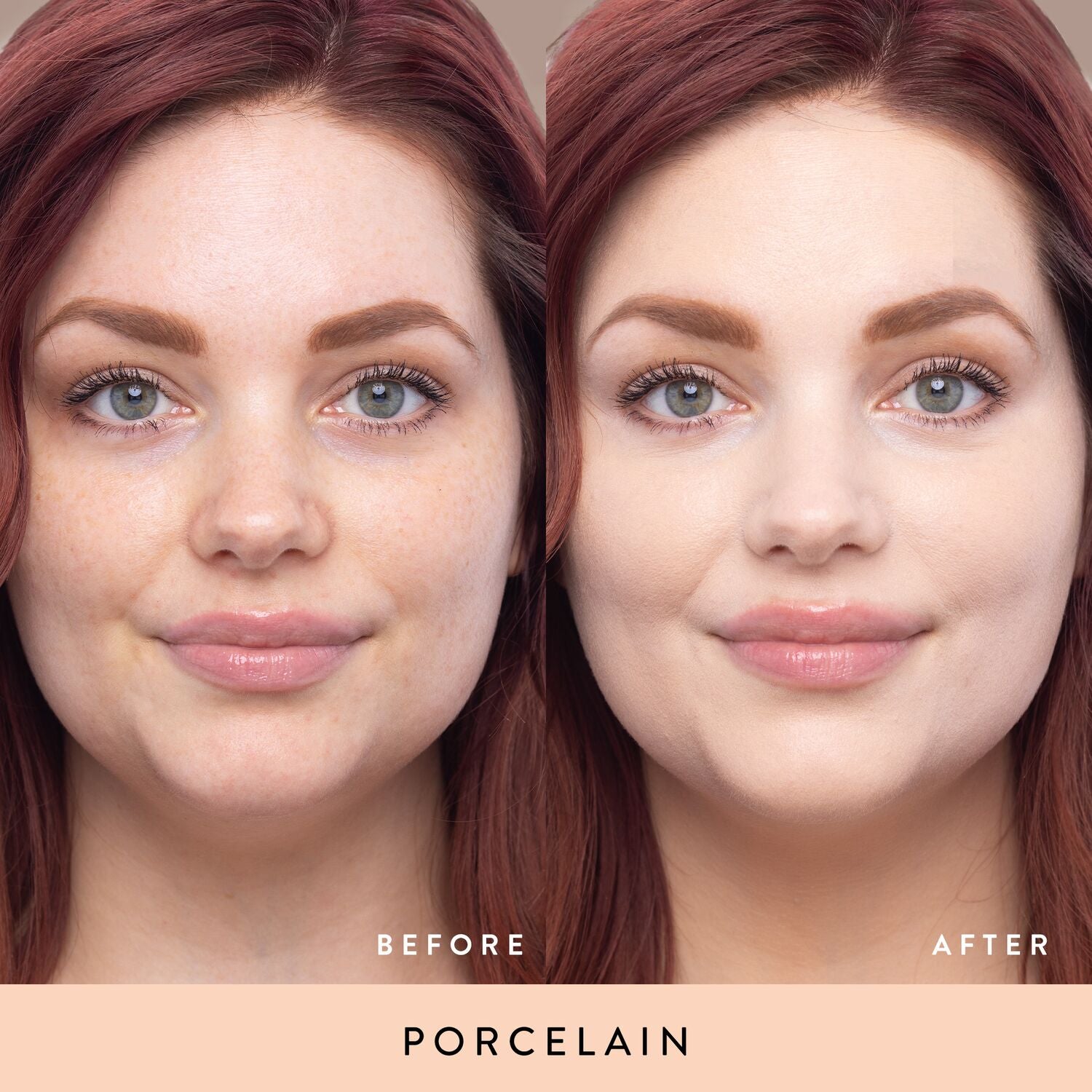Double Take Liquid Foundation model B&A in Porcelain 