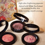 Laura Geller Baked Blush-n-Brighten Marbleized Blush has brightening pigments, long wearing & smooth coverage