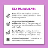 poetic waxing kit ingredient callout