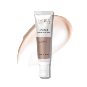 A bottle of Spackle Skin Perfecting Primer in Original Etherial Rose Glow