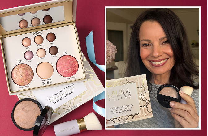 Fran Drescher with Laura Geller's Best of the Best Tuscan Dreams palette