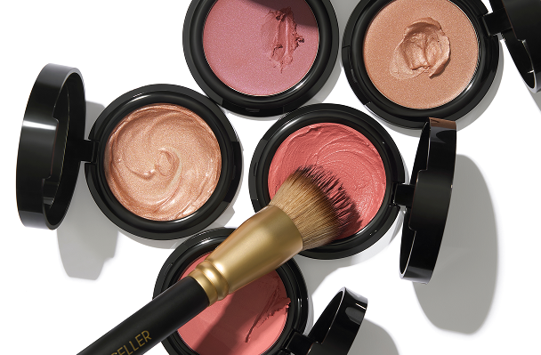 Laura Geller Wonder Balm shades with brush