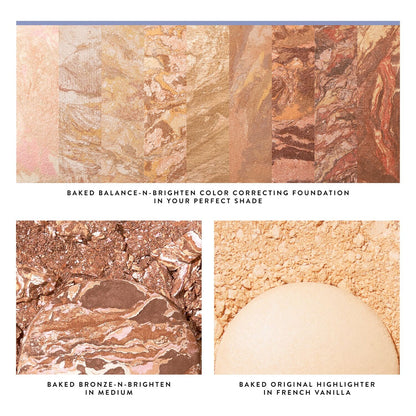 Laura Geller Daily Routine Bronze Full Face Kit Textures