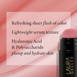 Laura Geller Serum Blush Cheek Tint is refreshing sheer flush of color, lightweight, plumps & hydrates skin