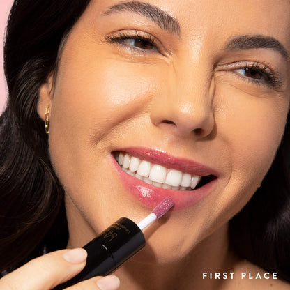 Prep-n-Go Lip Scrub and Tint Duo model first place